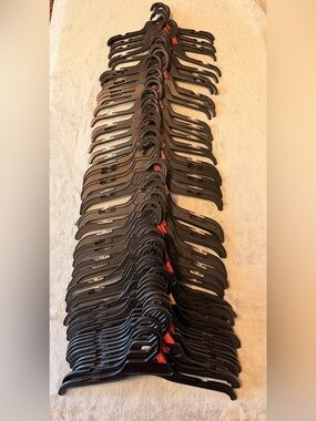 Black Plastic Garment Hangers - Lot